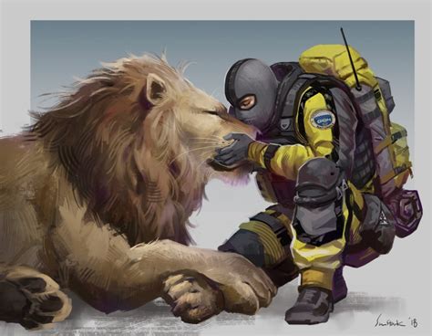 Lion Rainbow Six Siege Drawn By Sun Stark Danbooru