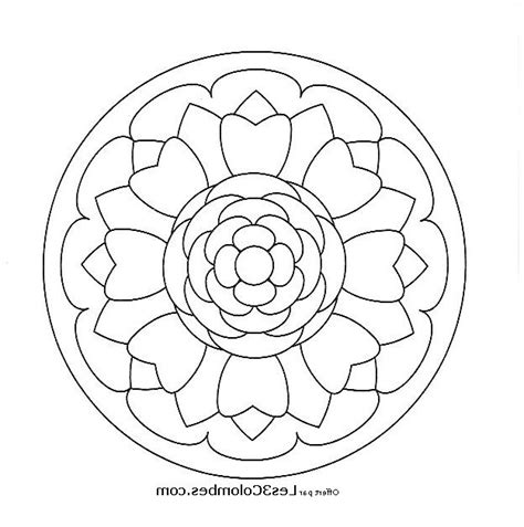 Dessin Facile Mandala Nouveau Collection Coloriage Mandala Facile 3 ...