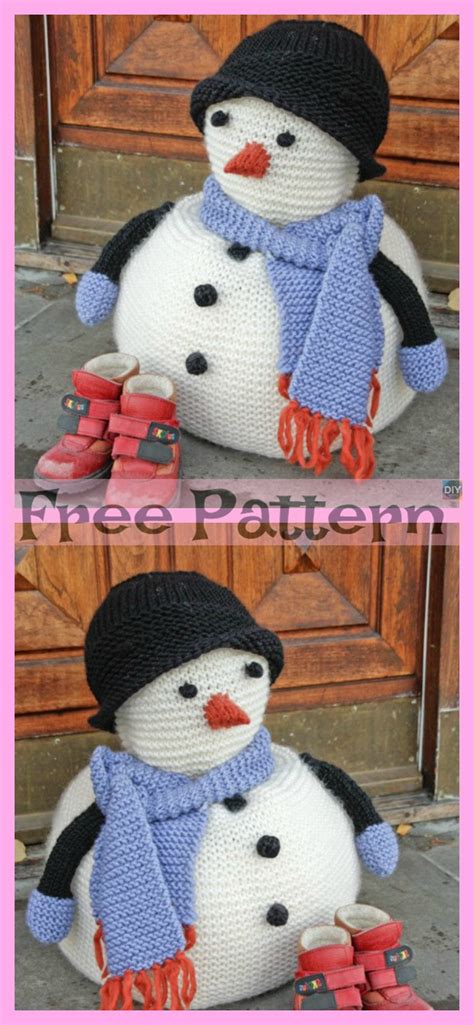 Cutest Knitted Snowman Free Patterns Diy Ever