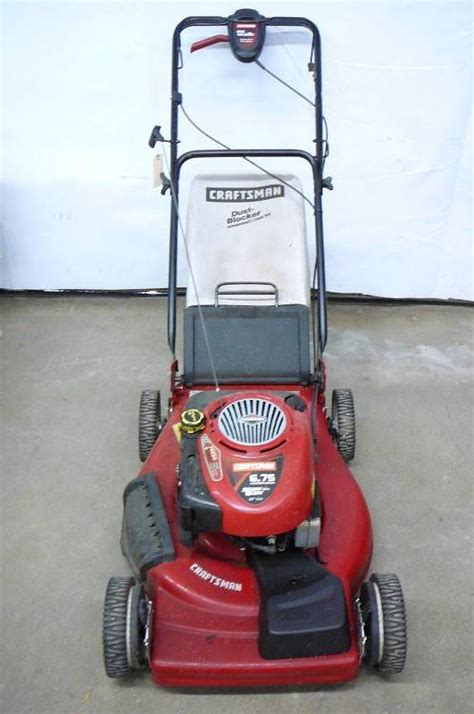 Lawn Mower Craftsman 22 Cut 6 75 Hp Ready Start Ez Walk Variable Speed Drive System With Bagger