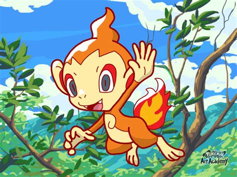 Pokemon Art Academy Chimchar By Gamergyrl On Deviantart