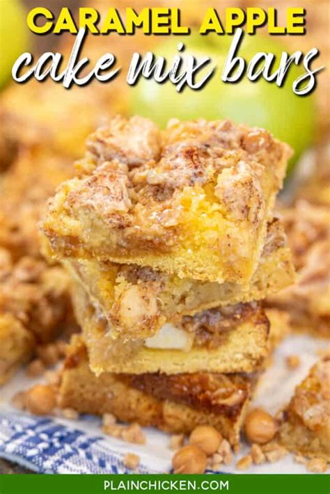 Caramel Apple Cake Mix Bars Plain Chicken Caramel Apple Cake Mix Caramel Apple Cake Cake Mix