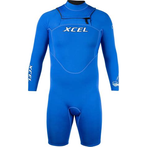 2024 Xcel Mens Archys X1 2mm Long Sleeve Chest Zip Spring Shorty Wetsuit Mn211zf3 Wetsuit Outlet