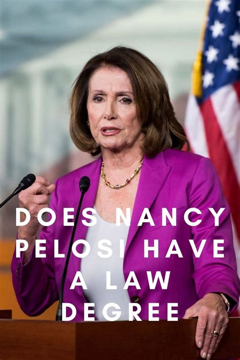 Does Nancy Pelosi Have a Law Degree?