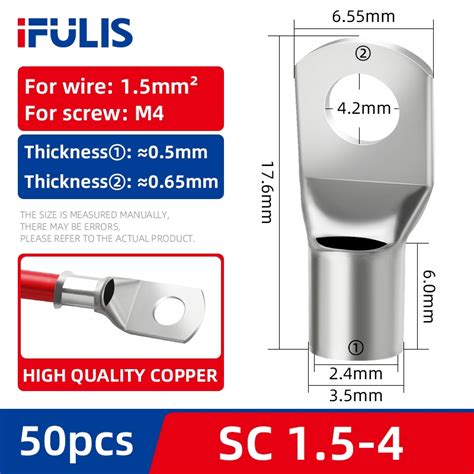 Sc Sc Sc Sc Mm Tinned Thicken Copper Lugs Ring Bolt