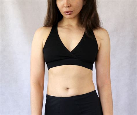 Organic Cotton Bralettes Set Of 2 Black And Natural Sustainable Unde