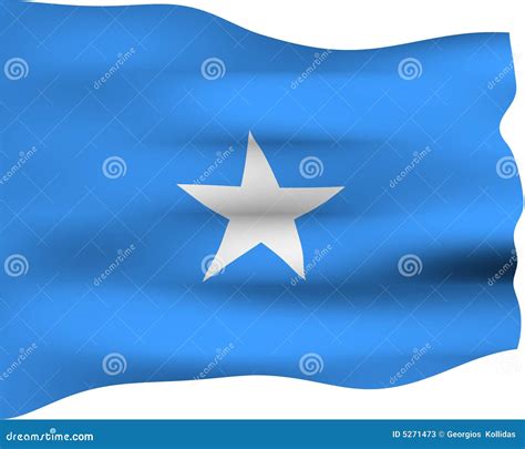 3d Flag Of Somalia Stock Illustration Illustration Of Somalian 5271473