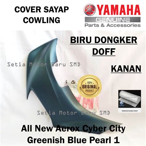 Jual Sayap Cowling Kanan All New Aerox Cyber City Biru Dongker Doff