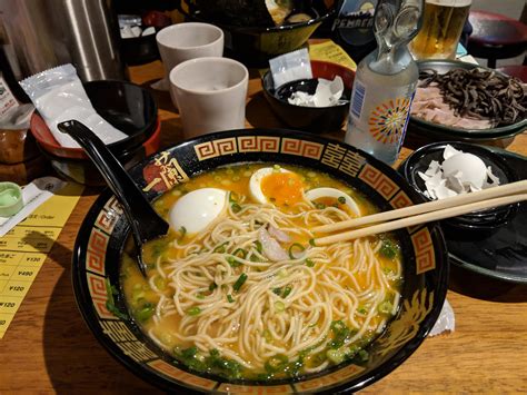 The Classic Tonkotsu Ramen At The Classic Ichiran Ōsaka Japan Rramen