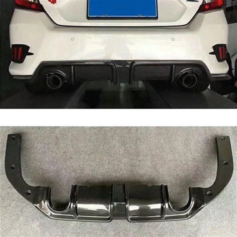 Epr Int 16 18 10th Gen Civic Fc Sc Style Rear Diffuser Without Light Twin Exit Exhaust