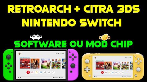 Retroarch Citra Ds Bios J Configurado Nintendo Switch