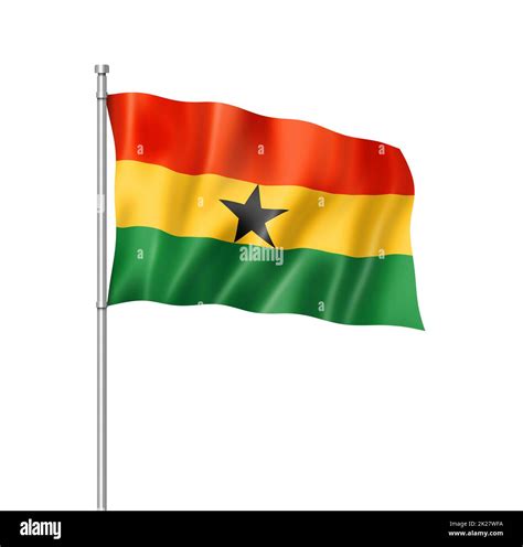 Ghanaian Flag Flag Isolated On White Stock Photo Alamy