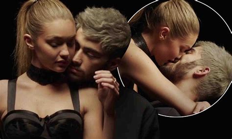 Zayn Maliks Pillowtalk Music Video Sees Him And Gigi Hadid Kiss For First Time Daily Mail Online