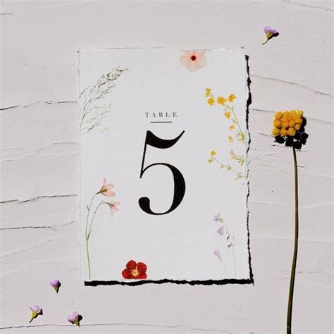 Floral Table Numbers / Wedding Table Numbers / Wedding Table - Etsy ...