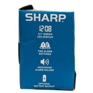 sharp | Other | Sharp Electric Digital Dual Alarm Clock Battery Backup ...