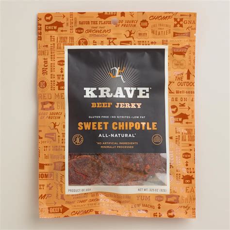 Krave Sweet Chipotle Beef Jerky 3 25 Oz Everything Else