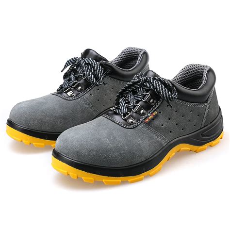 Men Safety Work Boots Breathable Lightweight Casual Work Shoes Safety ...