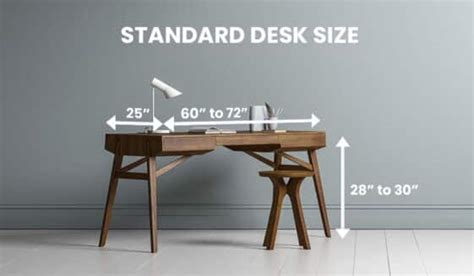 Desk Size Dimensions Guide Designing Idea