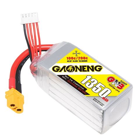 GAONENG GNB 4S 14 8V 1350mAh 100C XT60 LiPo Battery Battery Type