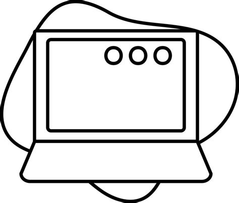 Laptop Black And White Clip Art