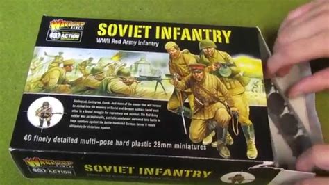 Unboxing Soviet Infantry Russian Army WWII Bolt Action YouTube