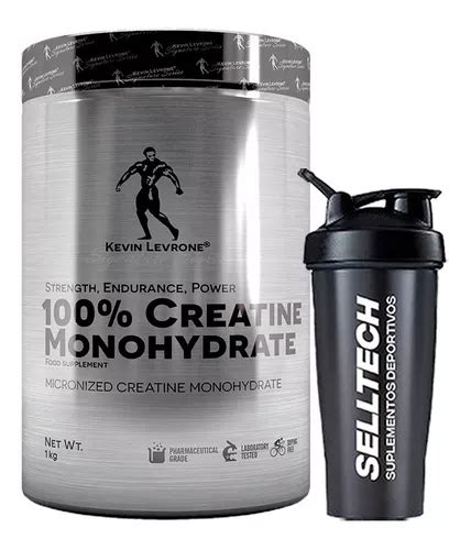 Creatina Monohidratada Kevin Levrone 1kg Shaker Cuotas sin interés