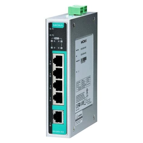 Коммутатор Moxa EDS 205A 5 port entry level unmanaged Ethernet Switches