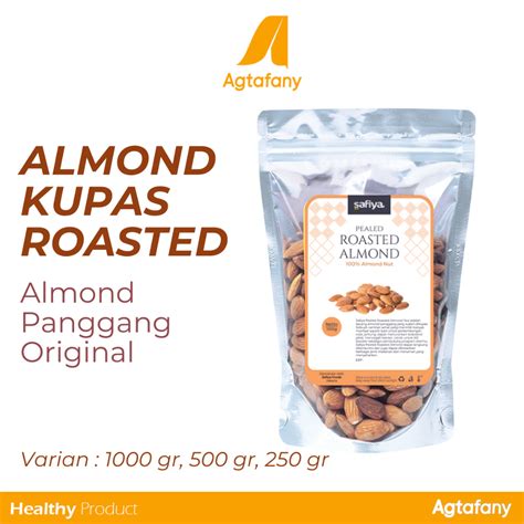 Jual Kacang Almond Kupas Roasted Gr Kacang Almond Kupas Panggang