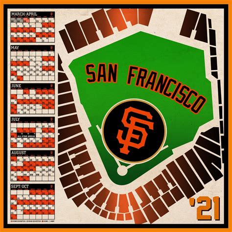 San Francisco Giants Printable Schedule 2021