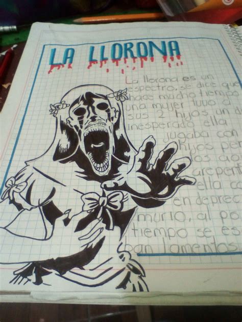 La Llorona Titulo Piece Book Cover Quick La Llorona Writing Papers