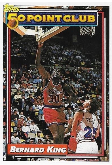 King Bernard Washington Bullets Topps Basketball Trading