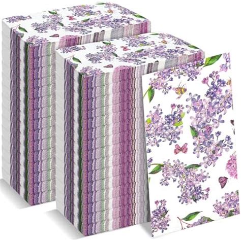 Amazon Jetec 200 Pcs Floral Napkins Disposable Guest Napkins