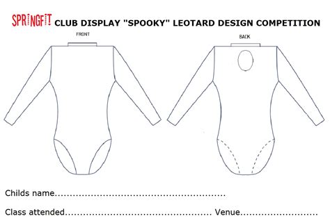 Design A Leotard Springfit