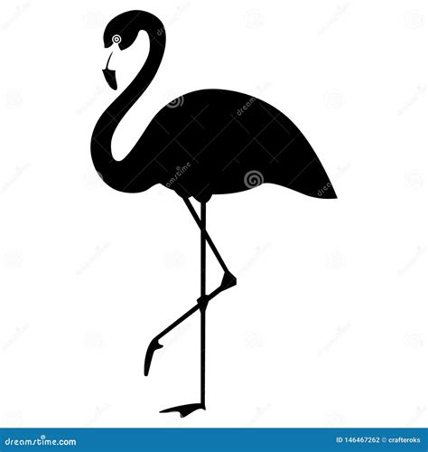 Flamingo Vector Eps Hand Drawn Vector Eps Logo Icon Crafteroks