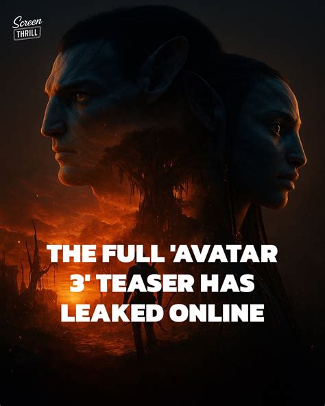 SCREEN THRILL| Movies & TV | 🚨 BEWARE! The full teaser for Avatar: Fire