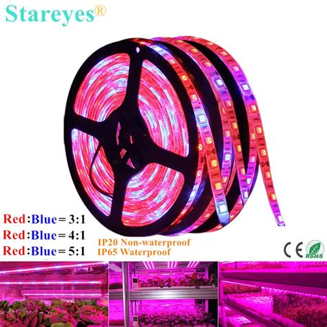 1 Roll SMD 5050 5m LED Strip Grow Light Full Spectrum LED Flower Plant