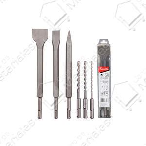 Makita Set Piezas Mechas Widia Cincel Y Punta Sds Plus D