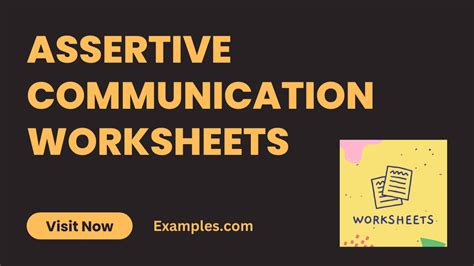 Assertive Communication Worksheets - 10+ Examples, How to Use, PDF ...