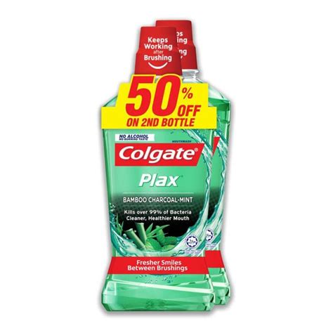 Colgate Plax Bamboo Charcoal Mint Mouthwash Ml X Lazada