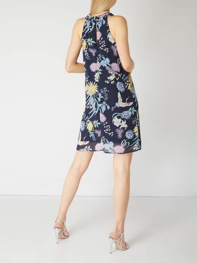 Jake S Collection Kleid Mit Floralem Muster Marineblau Online Kaufen