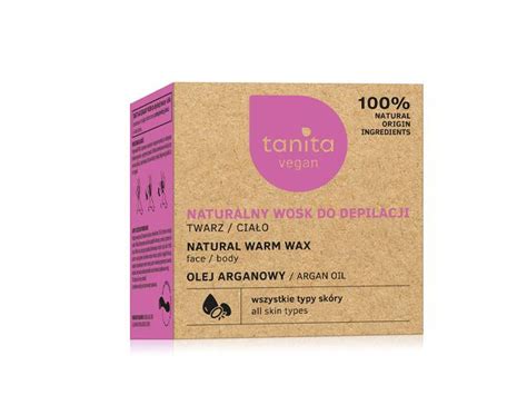 TANITA VEGAN Naturalny wosk do depilacji twarz ciało ulotka