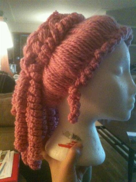 Steampunk Circus Clown Yarn Wig Tutorial Halloween häkeln Stricken