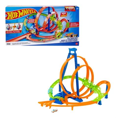 Hot Wheels Action Pista De Juguete De Choques Picos Env O Gratis