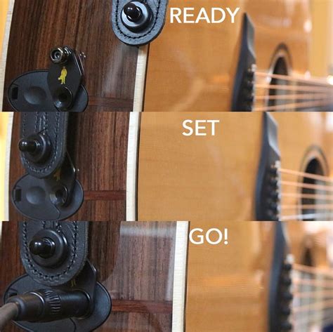 Strap Lock Adapter For Taylor Guitars With 9 Volt Expression System Battery Box Acousti Lok By