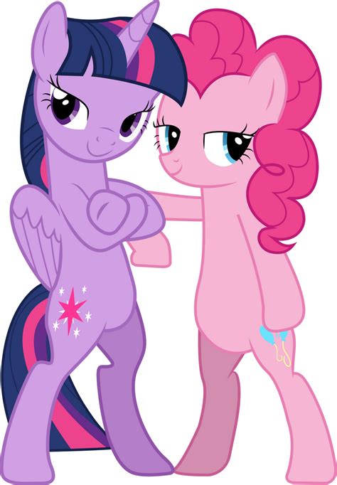 Vector Twilight Sparkle And Pinkie Pie By Paganmuffin On Deviantart