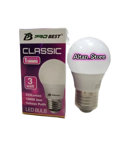 Lampu Led Bohlam Watt Pro Best Classic Paling Terang Lazada Indonesia