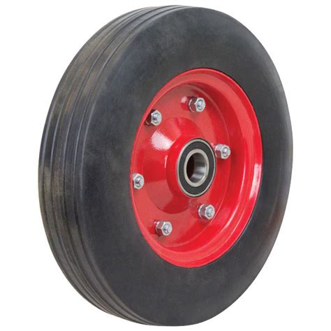 280mm Cushion Rubber Wheel 25mm Axle Diameter Cr1110n M25