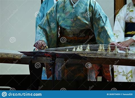 Koto concert in Japan. stock image. Image of arts, oriental - 263073459