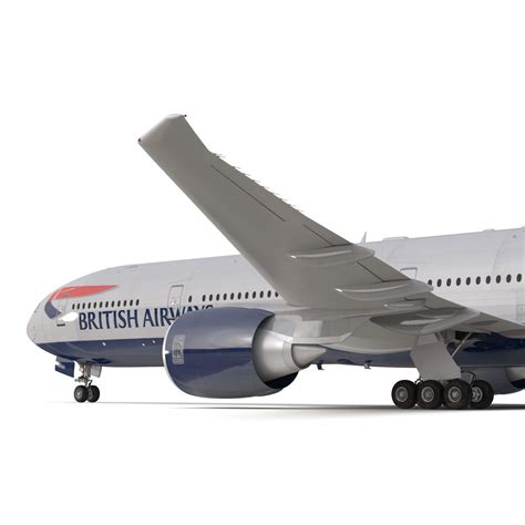 Modelo 3d Boeing 777 300er British Airways Modelo 3d 129 3ds C4d Fbx Ma Obj Max Free3d