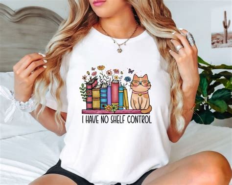 I Have No Shelf Control Shirt Book Shelf Design Sweatshirt Book Lover Clothes Bookworm Apparel